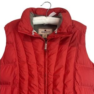 Woolrich Women's Vibrant Winter Coral Quilted Vest Size‎ Large